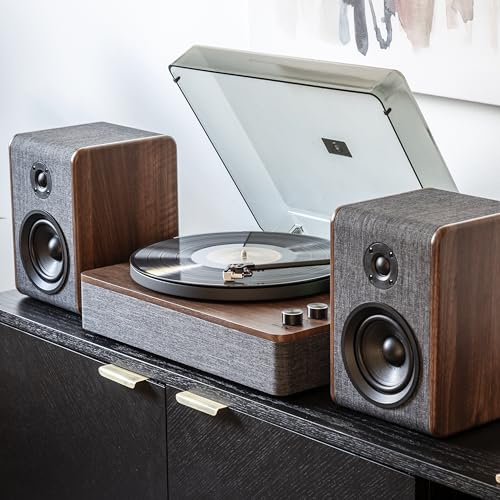 Crosley - Nocturne Record Player With Speakers - Charcoal