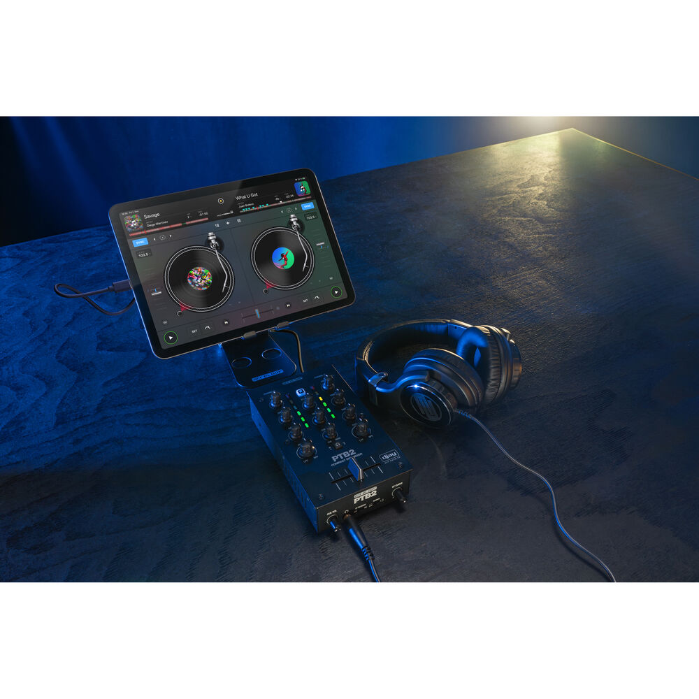 Reloop PTB-2 Portable 2+1-Channel DJ Mixer with DVS and Bluetooth Interface