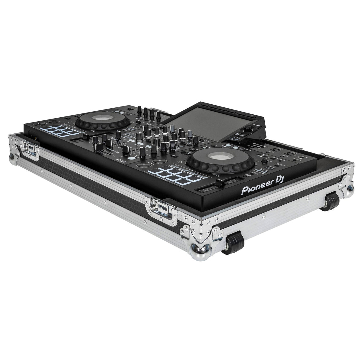 Headliner Low Profile Flight Case with Wheels, Compatible with XDJ-RX3, Black (HL10006)