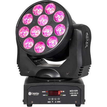 ColorKey Mover Wash HEX 12 6-In-1 RGBWA-UV LED Moving Head