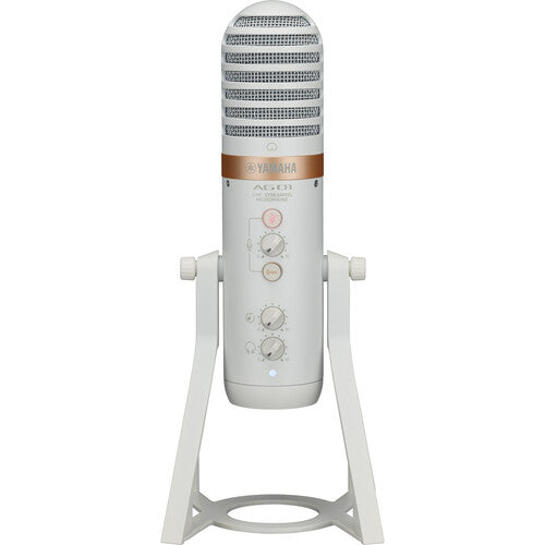 Yamaha AG01 Live Streaming USB Microphone (White) (Open Box)