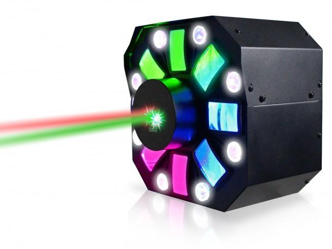 Technical Pro LGMEGAx Professional DJ Multi Pattern Laser & LED Stage Effect Light with DMX (No Box)