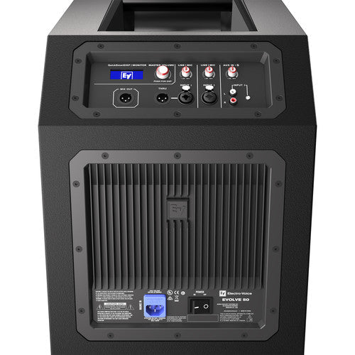 Electro-Voice EVOLVE 50 Portable 1000W Bluetooth-Enabled Subwoofer - Black (Open Box)