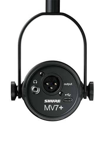 Shure MV7+ Podcast XLR/USB Microphone (Black)