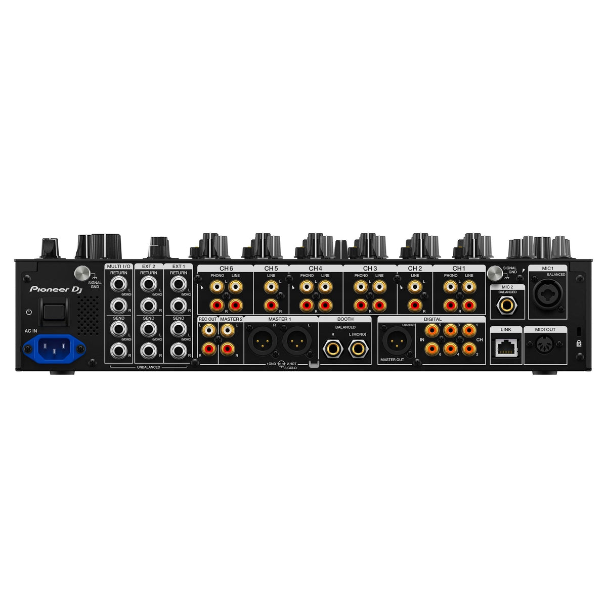 Pioneer DJ DJM-V10 6-Channel Professional DJ Mixer + ProX XS-DJMV10 Case