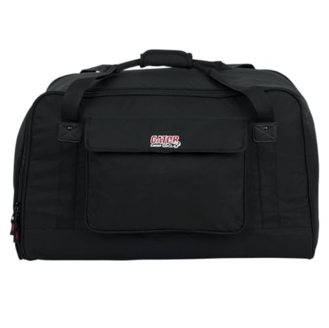2 x QSC K12.2 Two-Way 12 2000W Powered Portable PA Speaker + 2 x Gator Universal Speaker Tote for 12" Speaker (Open Box)