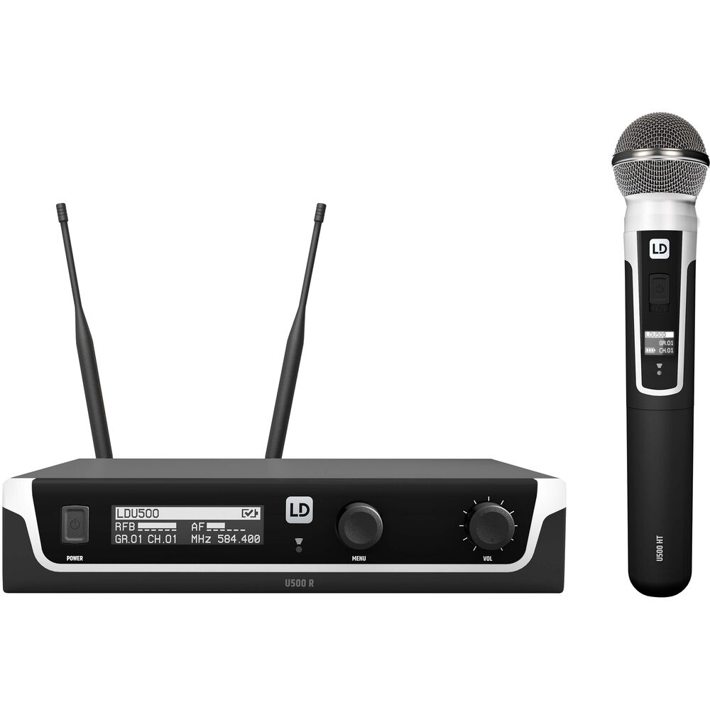 LD Systems U505 HHD - Wireless Microphone System with Dynamic Handheld Microphone - 470-490 MHz