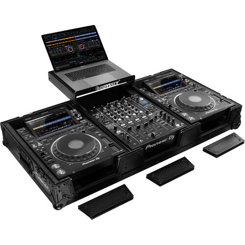 Odyssey Industrial Board Glide Style Case Fits Most 12" DJ Mixers and 2-Pioneer CDJ-3000s