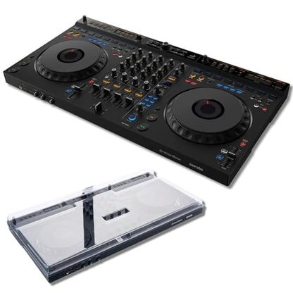 AlphaTheta DDJ-GRV6 4-Channel DJ Controller with Decksaver DDJ-GRV6 Protective Cover