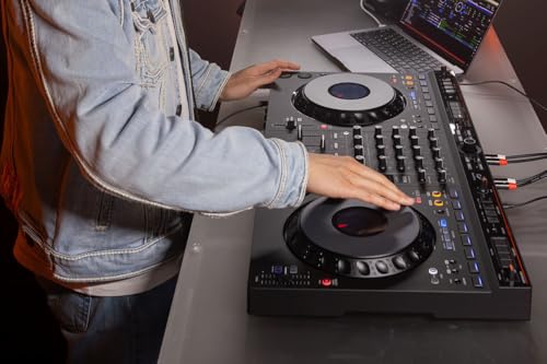 AlphaTheta DDJ-GRV6 4-Channel DJ Controller with Decksaver DDJ-GRV6 Protective Cover