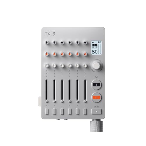 teenage engineering TX-6 Ultraportable Pro Mixer, Audio Interface, and Recorder (Silver)