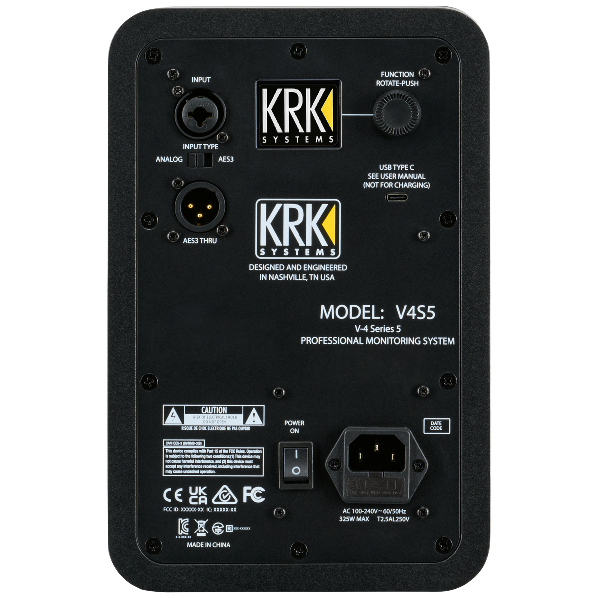 KRK V4S5-NA V4 Series 5 Studio Monitor North America 120V