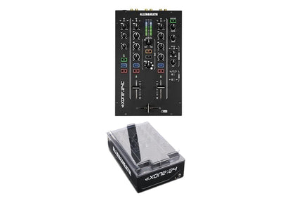 Allen & Heath Xone:24C Professional 2+1 Channel Hybrid DJ Mixer with USB-C Interface + Decksaver