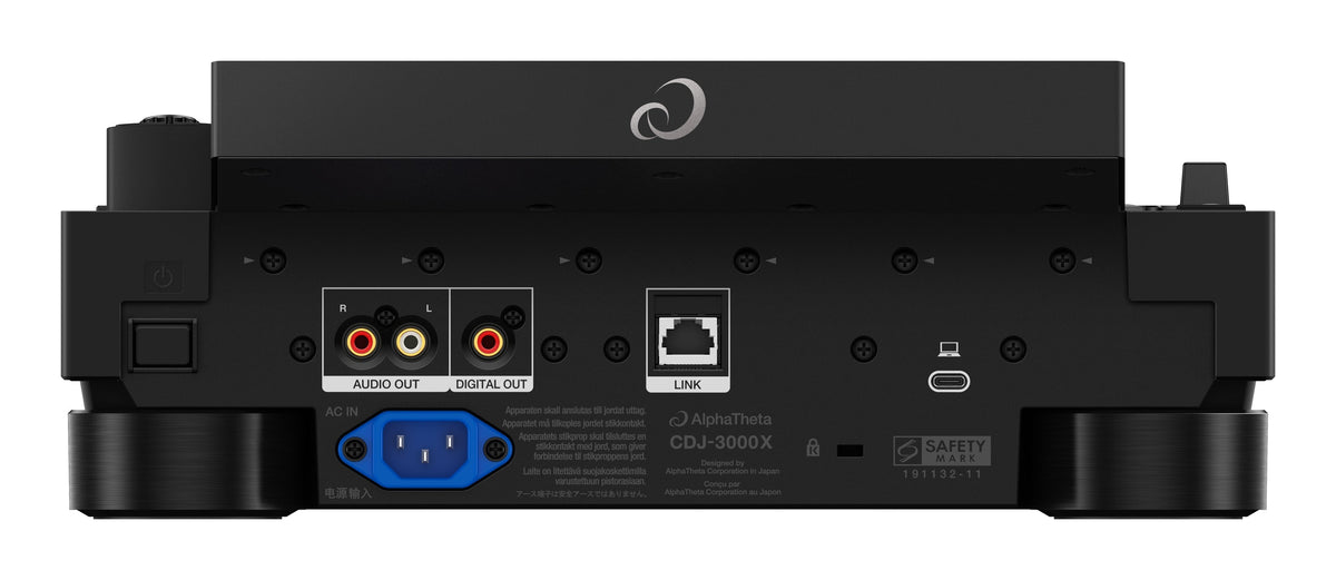 AlphaTheta CDJ-3000X A next-generation flagship DJ player + Odyssey Flight Case
