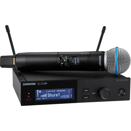 Shure SLXD24+/B58 Digital Wireless Handheld Microphone System with Beta 58A Capsule (G57: 470 to 608 MHz)