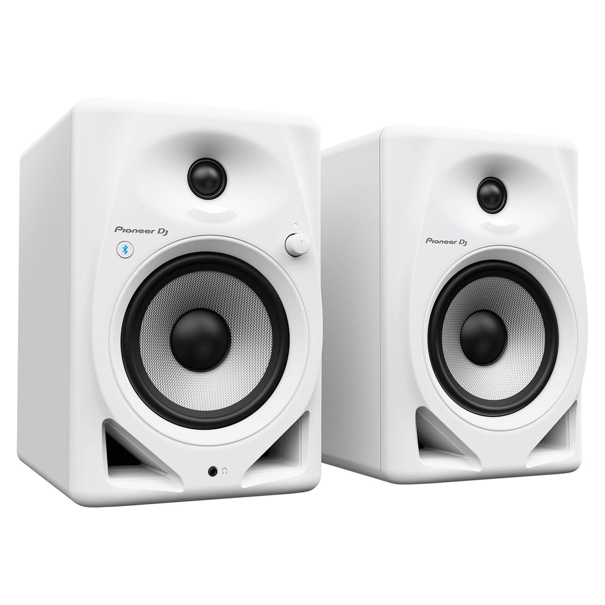Pioneer DJ DM-50D-BT-W 5-inch Desktop Active Monitor Speaker Pair with Bluetooth - White