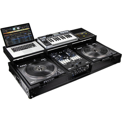 2 x RANE DJ TWELVE MKII + 1 x Rane SEVENTY + 1 x Odyssey DJ Coffin Case for Rane Seventy / Seventy-Two Mixer and Two Rane Twelve Players (Black Anodized)