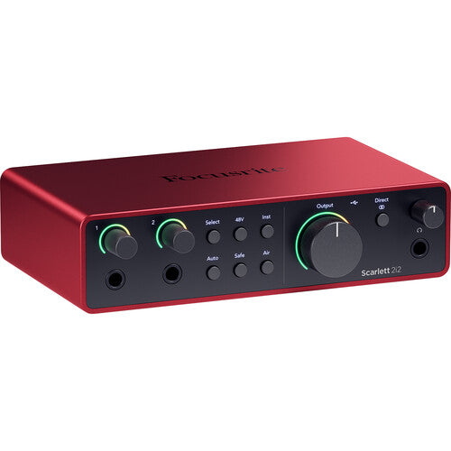 Focusrite Scarlett 2i2 Studio USB-C Audio Interface with Microphone and Headphones (4th Generation)