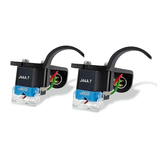 JICO Omnia J44A 7 DJ IMP SD (2-Pack) Mounted on Black Jico Headshells