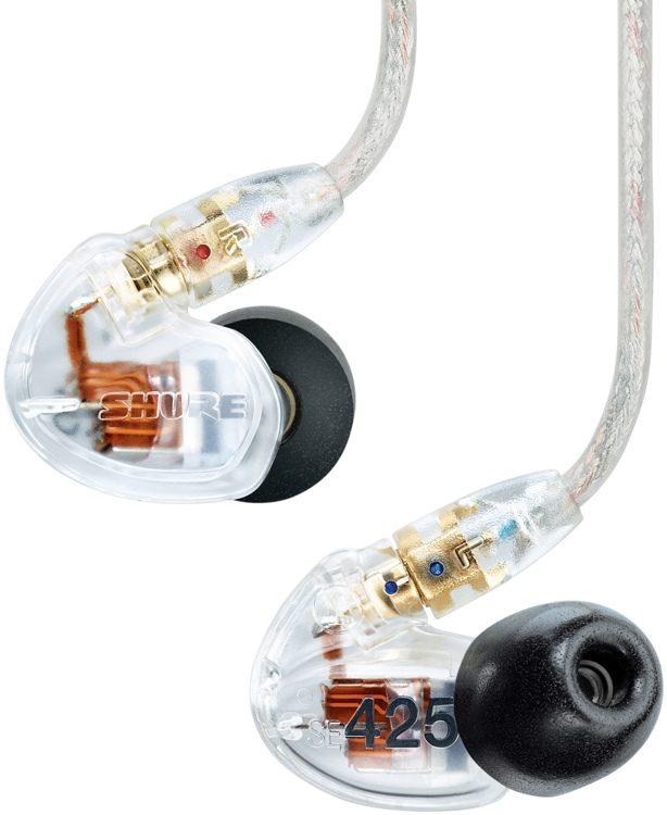 Shure SE425 Sound Isolating In-Ear Stereo Headphones (Clear)