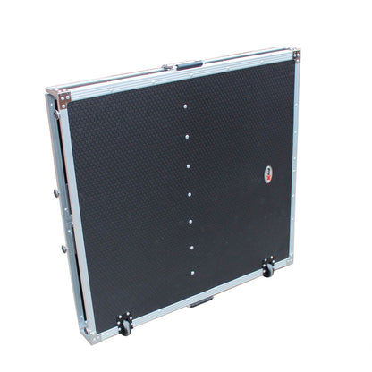 ProX Transformer Series Fold-Away DJ Performance Desk Facade with Wheels