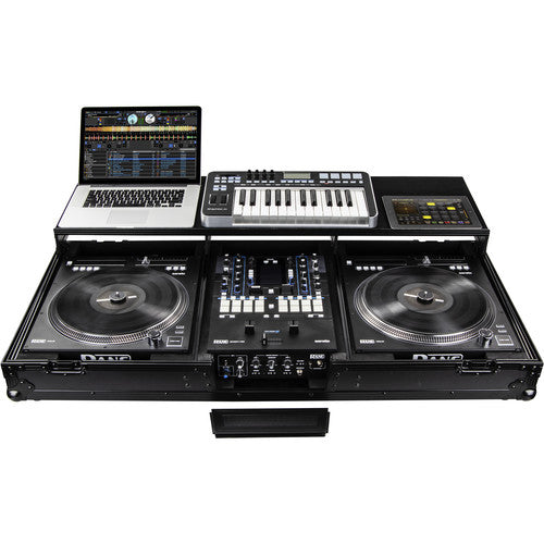 2 x RANE DJ TWELVE MKII + 1 x Rane SEVENTY + 1 x Odyssey DJ Coffin Case for Rane Seventy / Seventy-Two Mixer and Two Rane Twelve Players (Black Anodized)