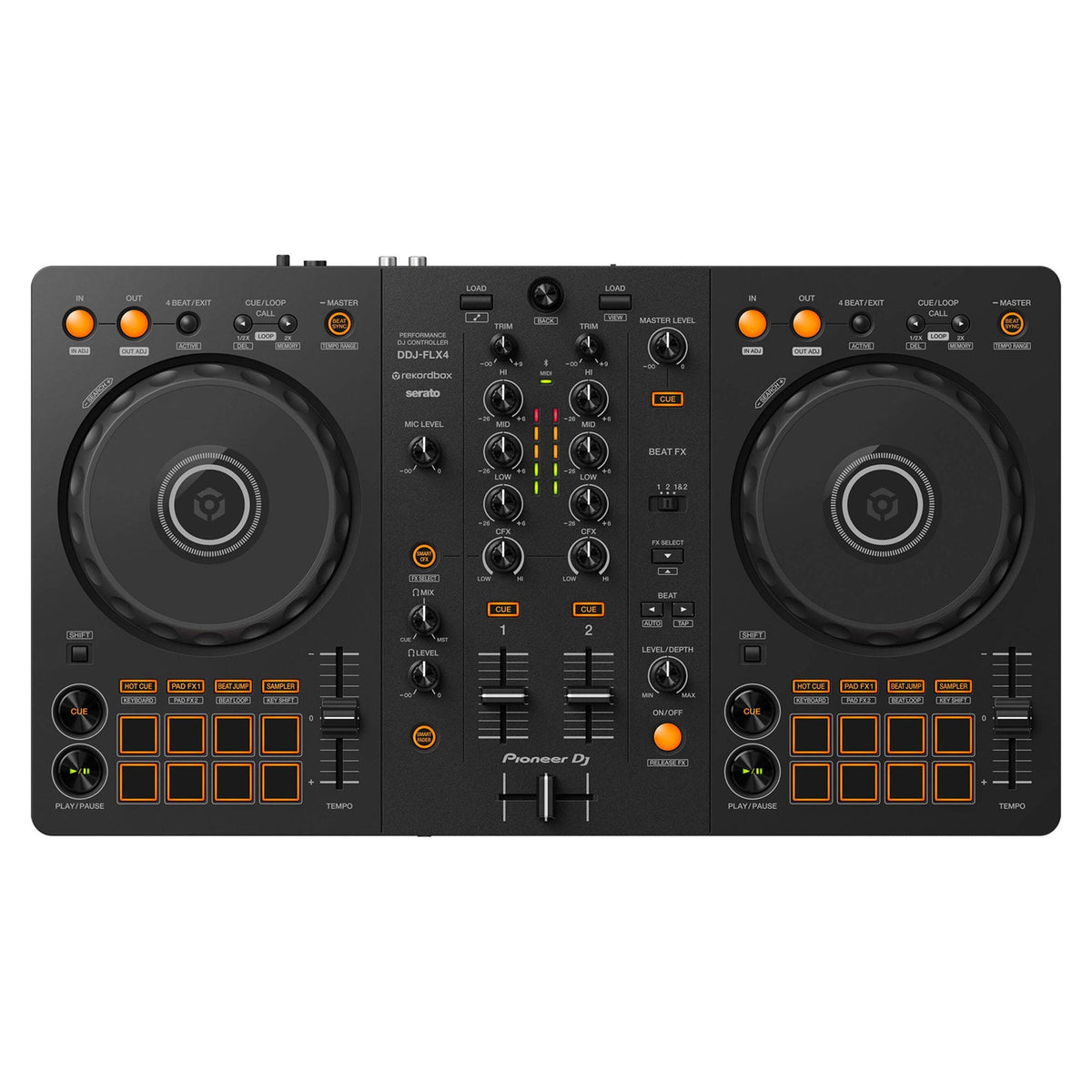 Pioneer DJ FLX-4 + Fluid Audio C5BT + M40X Bundle