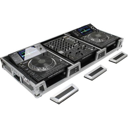 Odyssey Innovative Designs DJ Coffin for Two Large Format Tabletop CD/Media Players (Open Box)